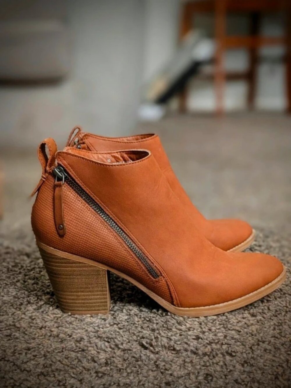Dolce Vita Faux Leather Ankle Boots Size 10